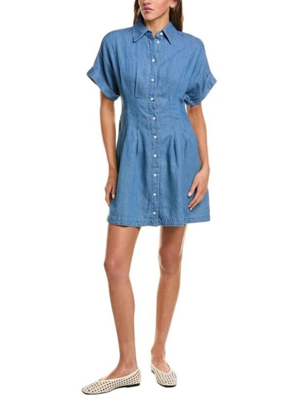 Madewell Blue Denim Opal Mini Dress M NWOT